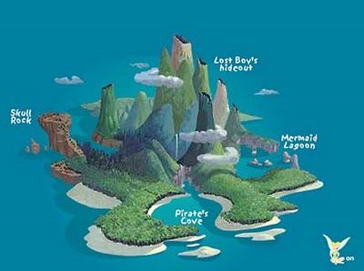 Neverland Peter Pan eine Fiktive Welt im Universum